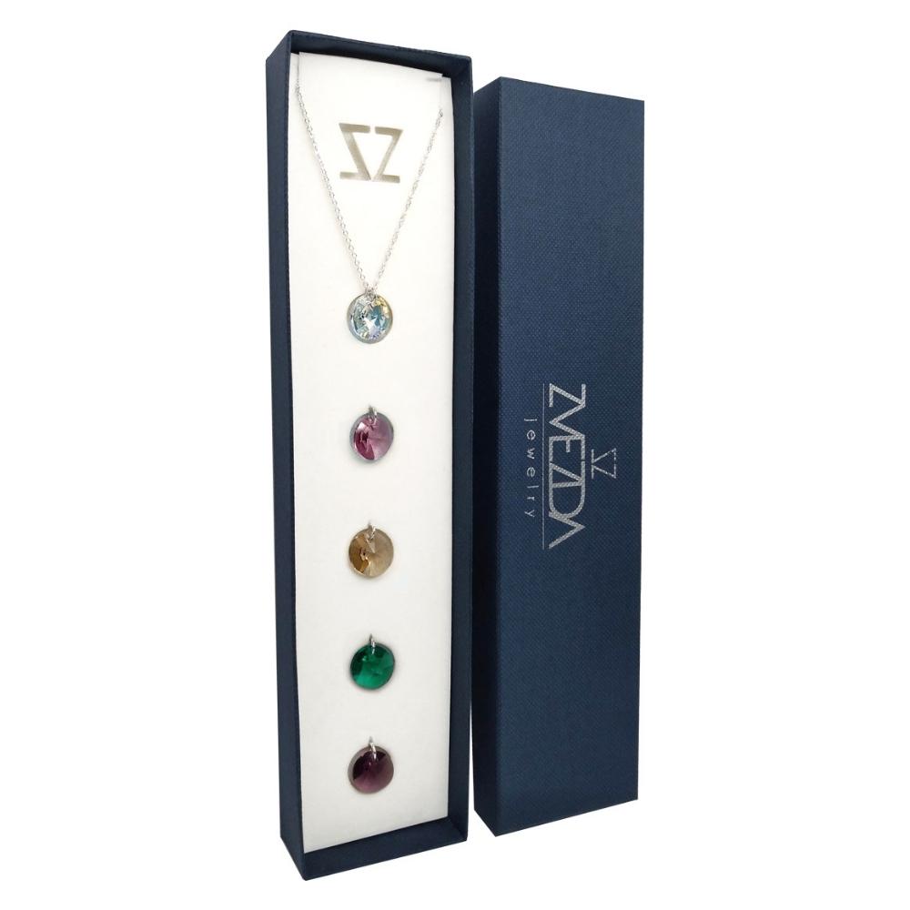 Set Joyería Zvezda 5 Dijes Intercambiales Xilion con Plata