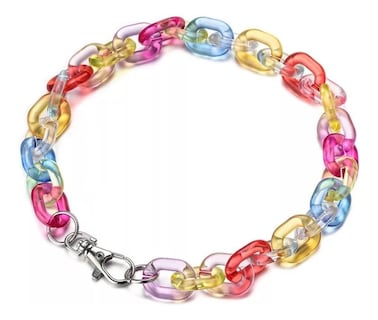 Foto 1 | Cadena de Acrílico Unisex Multicolor