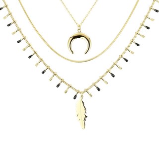 Foto 2 | Collar de Acero Inoxidable Enso para Mujer Ejn2167g Dorado