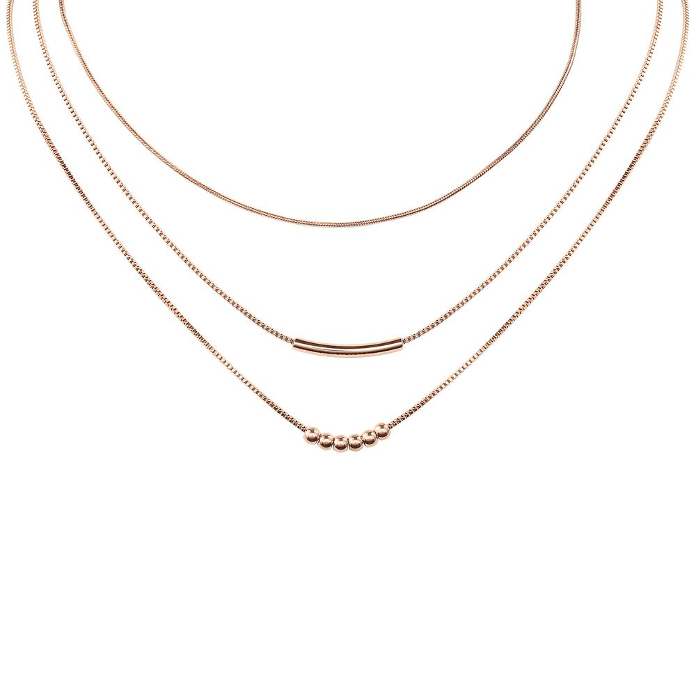 Foto 1 | Collar de Acero Inoxidable Enso para Mujer Ejn2241g Dorado