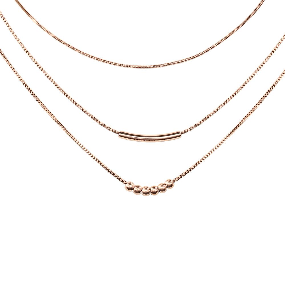 Foto 2 | Collar de Acero Inoxidable Enso para Mujer Ejn2241g Dorado