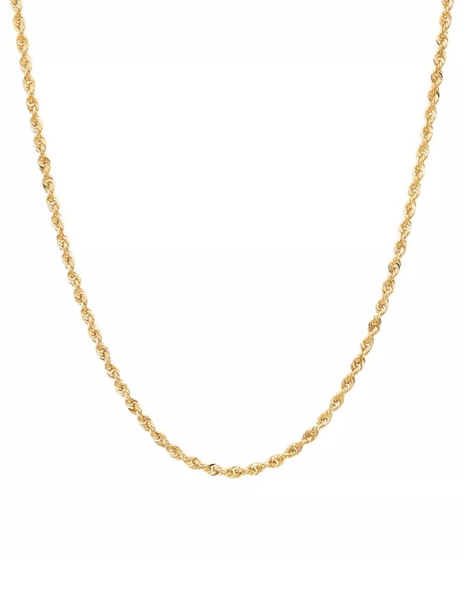 Foto 2 pulgar | Cadena Torzal Zvezda de Chapa de Oro color Dorado para Mujer
