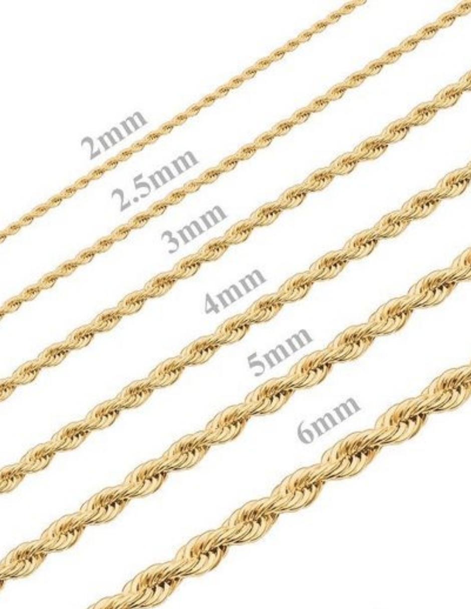 Foto 7 | Cadena Torzal Zvezda de Chapa de Oro color Dorado para Mujer