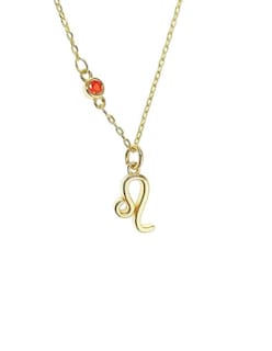 Foto 1 | Collar Zvezda ZCO-CH-LEO color Dorado Chapa de Oro 18k - Leo