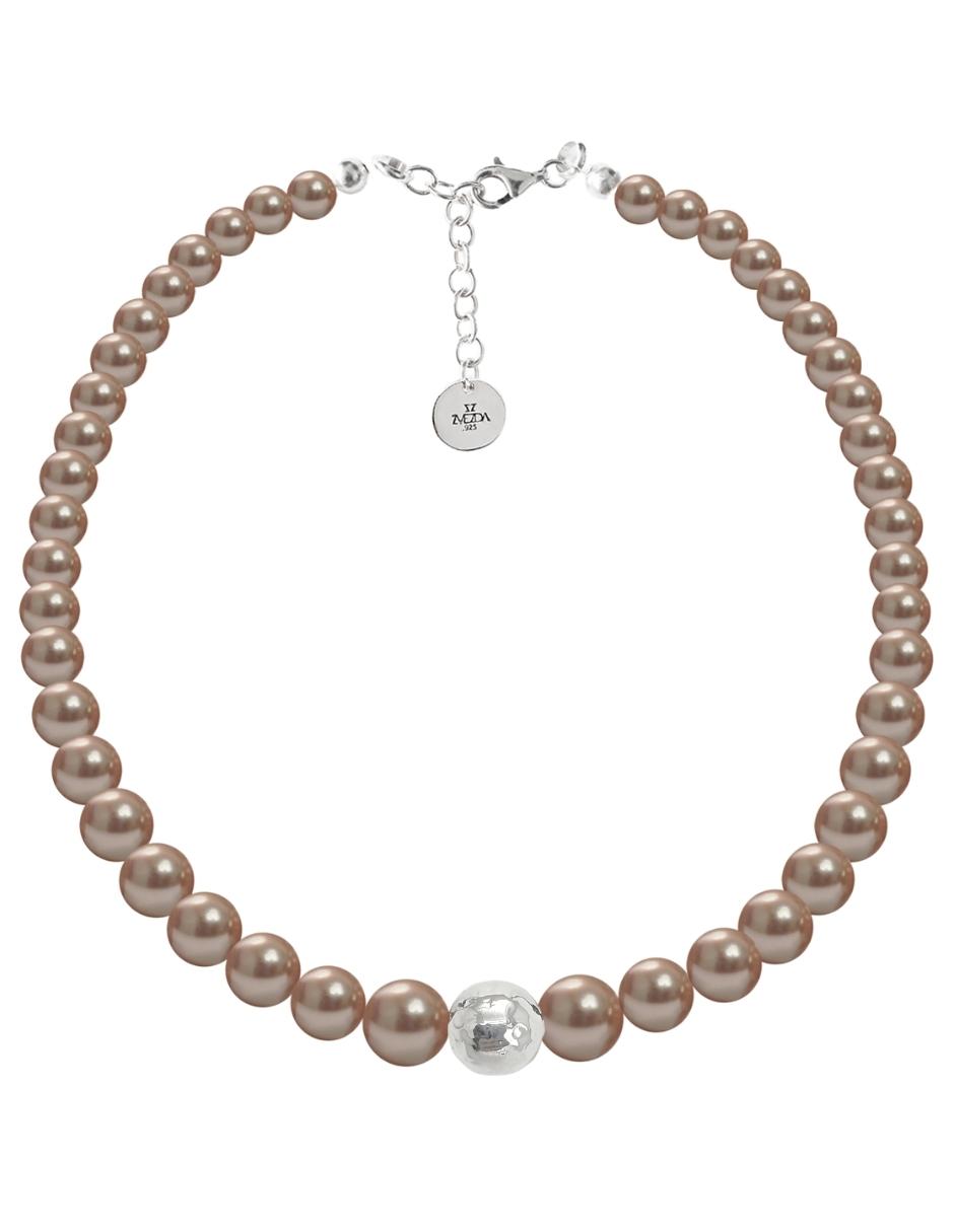 Foto 1 | Collar Zvezda ZCO-PRLCR-RGO-P color Beige Perlas de Cristal Rose Gold