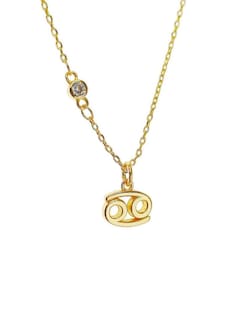 Foto 1 | Collar Zvezda ZCO-CH-CANCE Chapa de Oro 18k Cáncer
