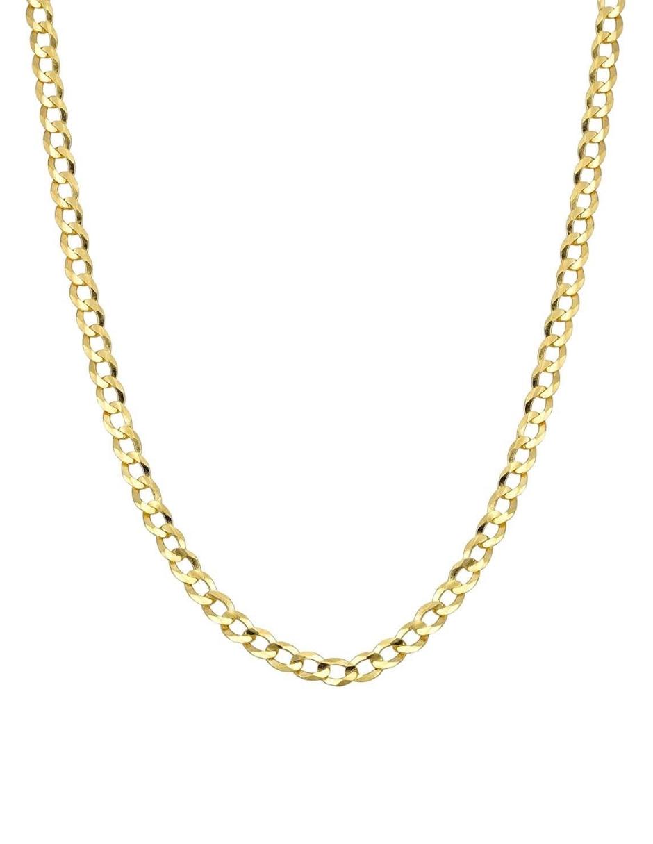 Foto 1 | Cadena Barbada Zvezda Chapa de Oro 18k
