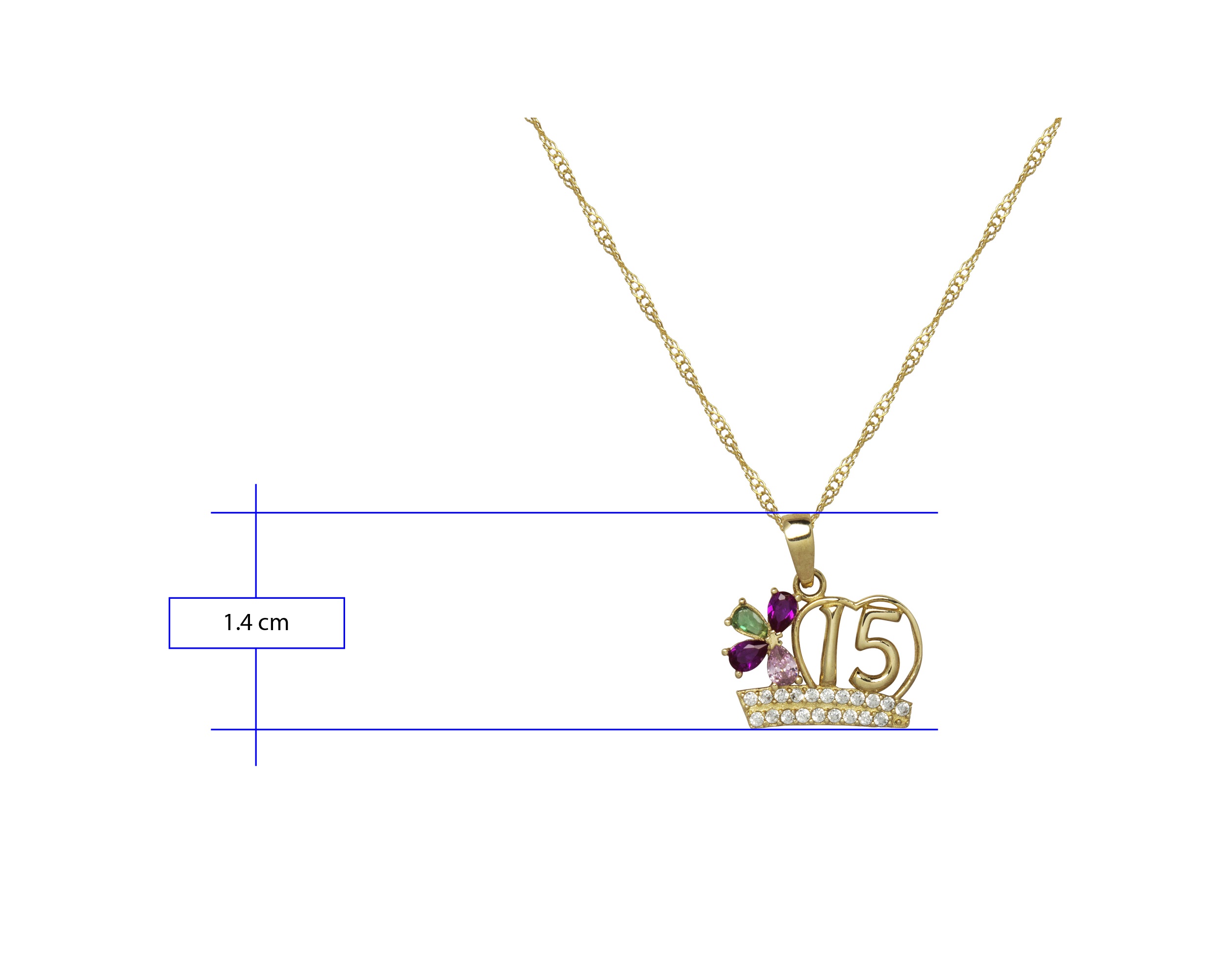 Foto 5 | Collar de Oro 10k Horoz Mi196 para Mujer