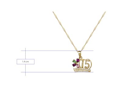 Foto 5 | Collar de Oro 10k Horoz Mi196 para Mujer