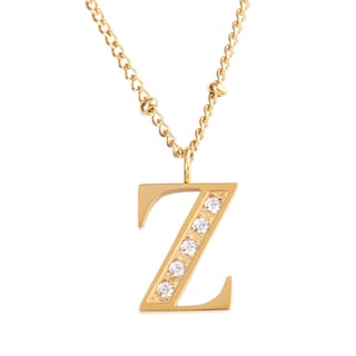 Foto 1 | Collar LuckyLy CV27-Z color Dorado con Baño de Oro 18k y Zirconia Cúbica - Letra Z