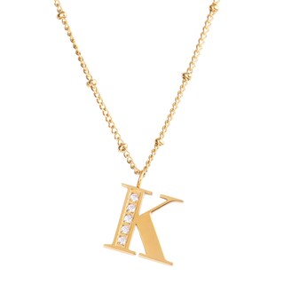 Foto 2 | Collar con Dije Letra K Luckyly color Dorado