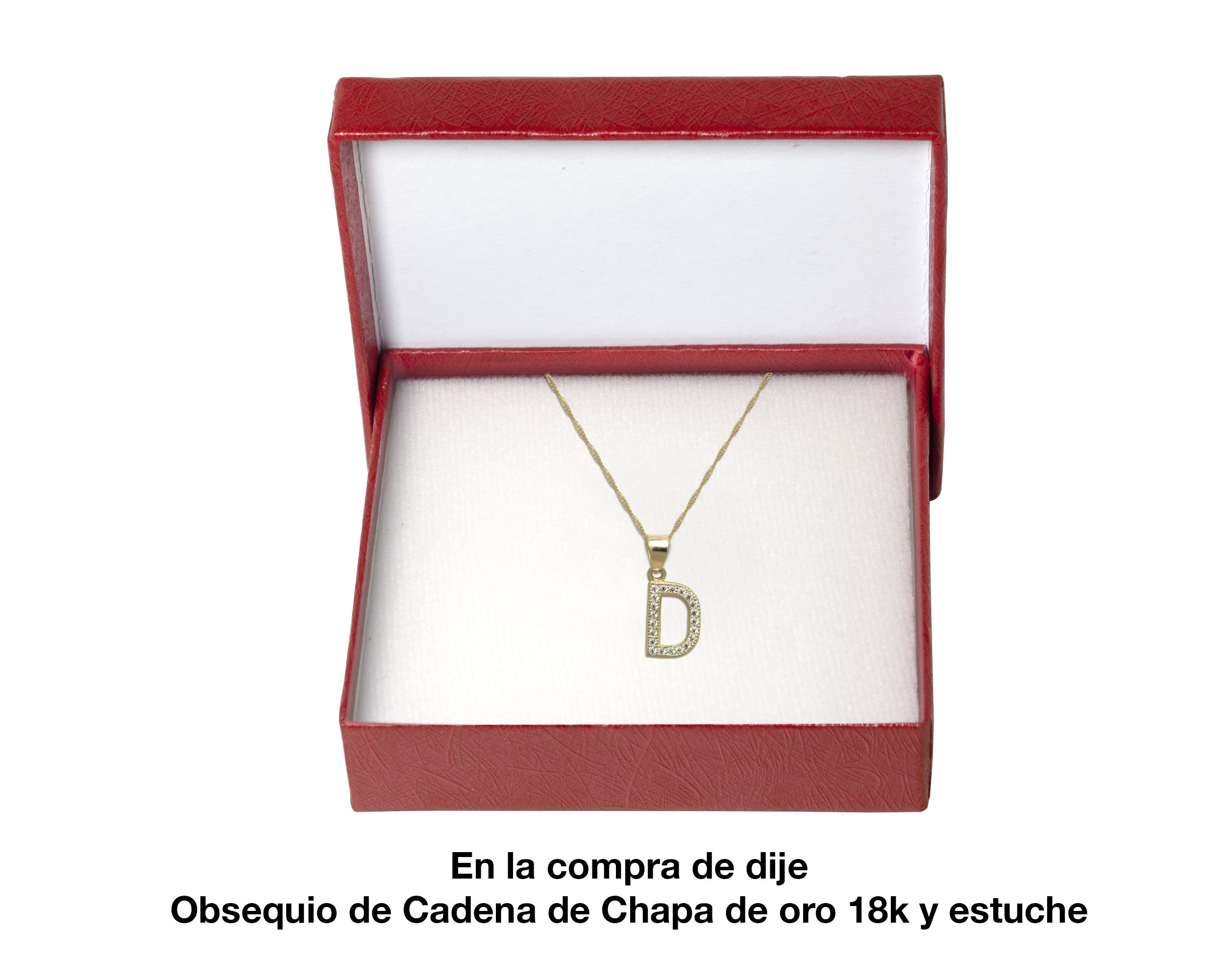 Foto 4 pulgar | Collar con Dije Letra D Horoz de Oro 10k