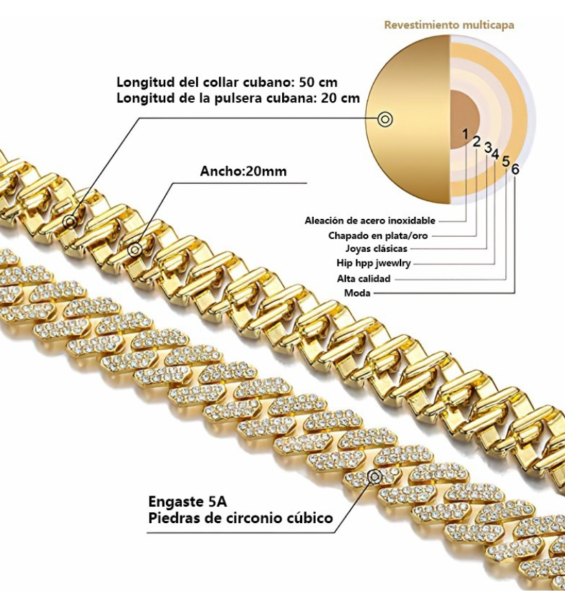 Foto 3 pulgar | Collar con Pulsera Funbu Dorado 2 Piezas