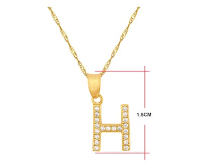 Foto 4 | Collar de Oro 10k Letra H 45cm Horoz M1729