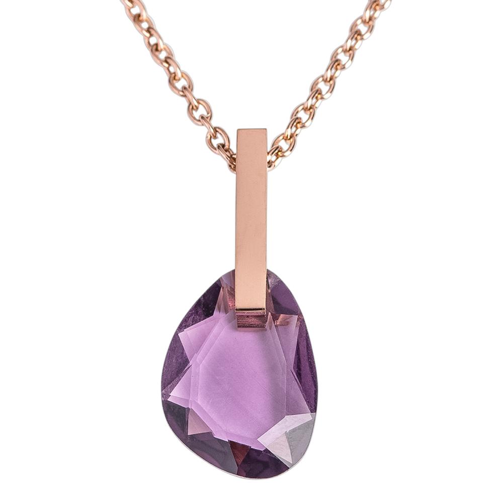 Cadena para Mujer con Dije de Cristal Luckyly Amber