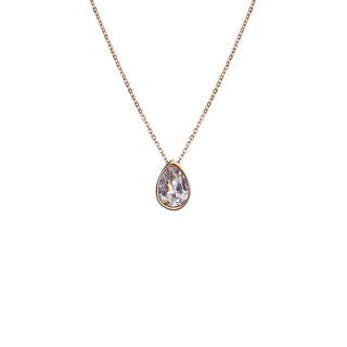 Foto 3 | Collar con Dije de Zirconia Cúbica Luckyly Hilda Baño de Oro Rosa para Mujer