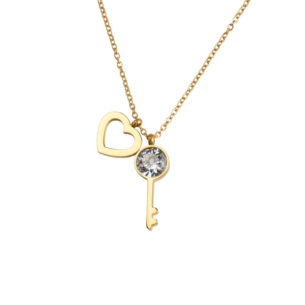 Foto 4 pulgar | Collar Luckyly Mila Dorado para Mujer