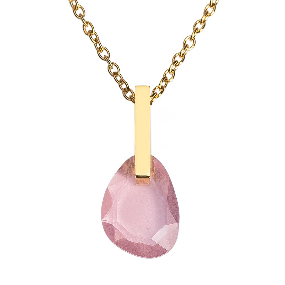 Cadena para Mujer con Dije de Cristal Luckyly Amber