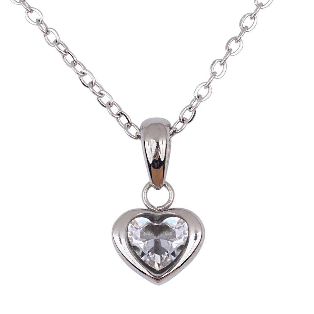 Cadena para Mujer Luckyly Dije de Corazón Dalia Plateado $449