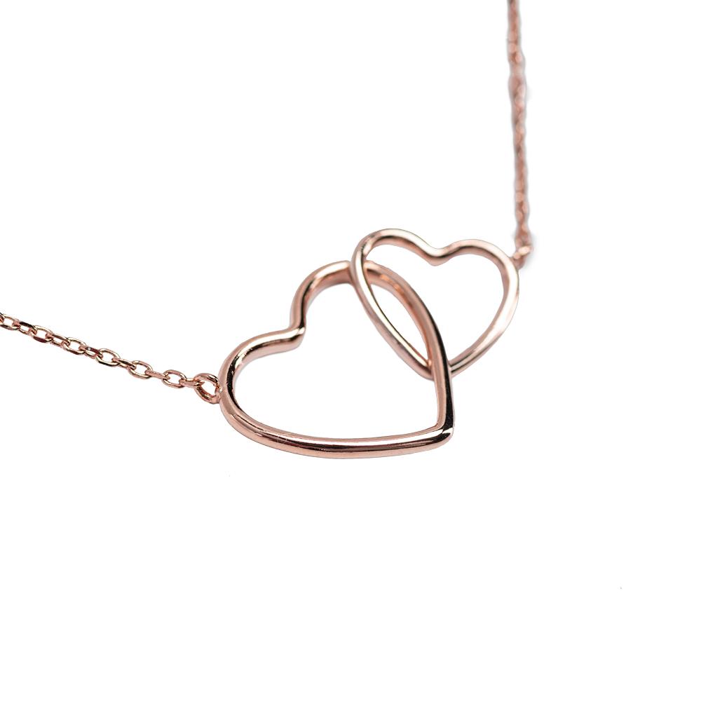 Foto 4 pulgar | Collar Luckyly Emma Rosa para Mujer