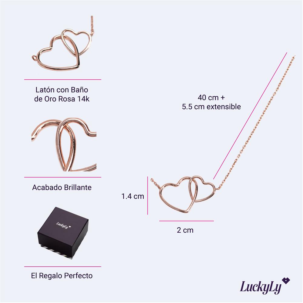 Foto 6 | Collar Luckyly Emma Rosa para Mujer