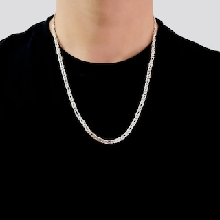 Foto 4 | Cadena Plata .925 Clip Hombre Con Broche De Caja