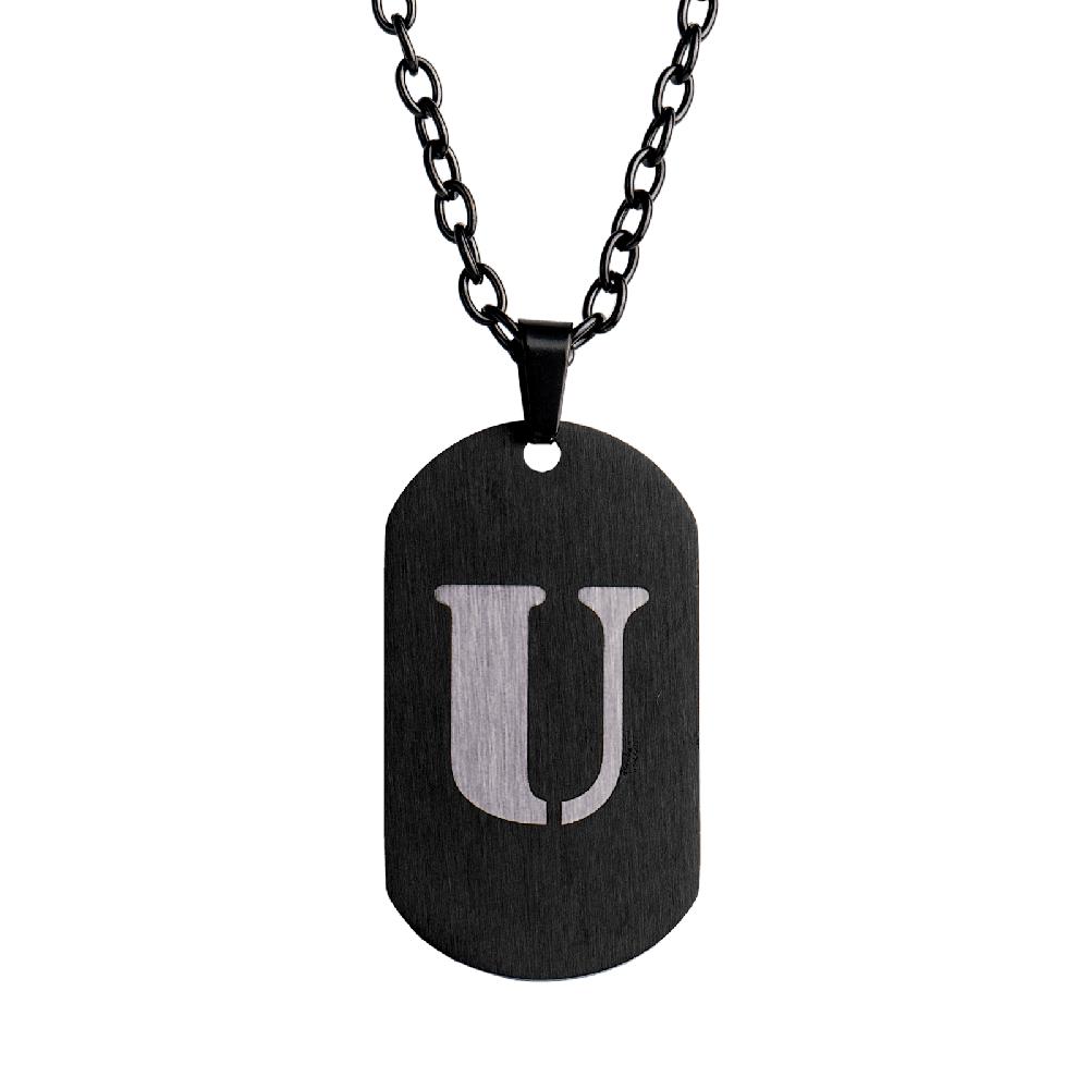 Foto 2 pulgar | Collar para Hombre de Inicial Letra U Luckman Dylan