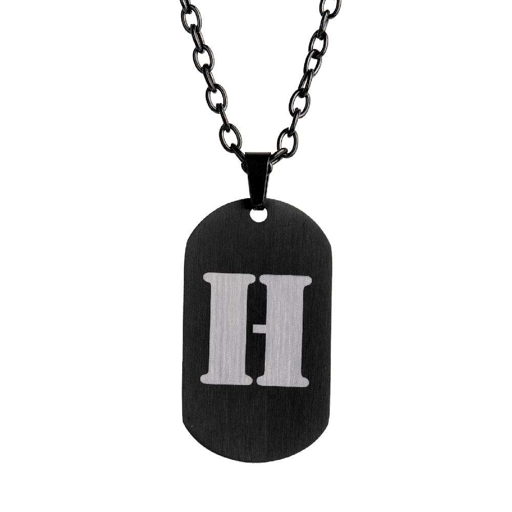 Foto 2 pulgar | Collar con Dije Letra H Luckman para Hombre