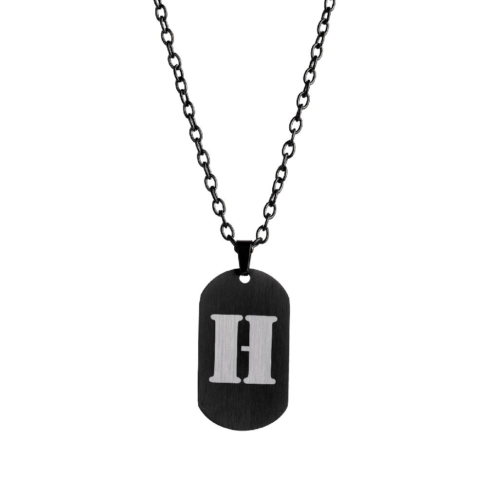 Foto 4 pulgar | Collar con Dije Letra H Luckman para Hombre