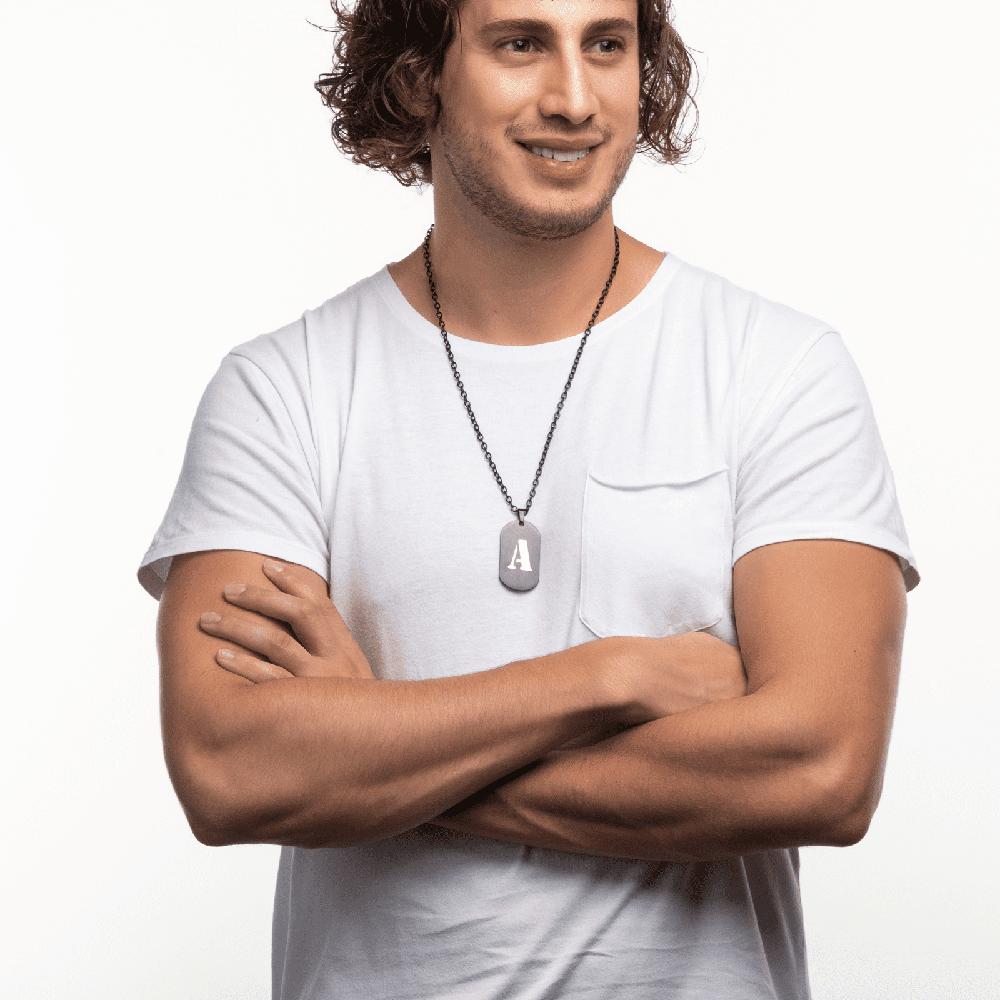 Foto 5 | Collar con Dije Letra H Luckman para Hombre