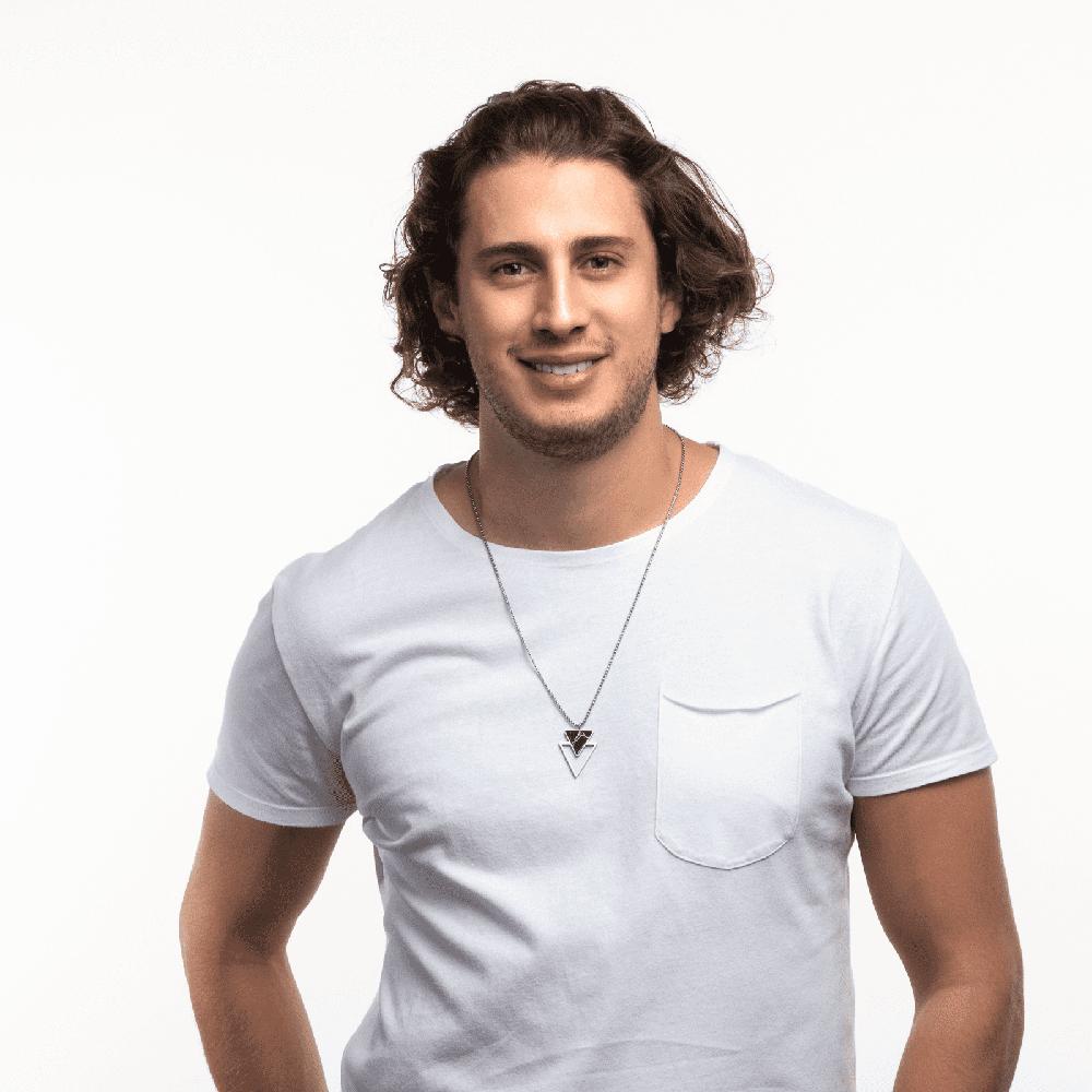 Foto 5 pulgar | Collar con Mármol Luckman Paul para Hombre