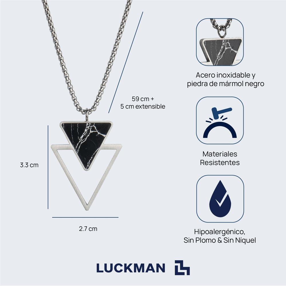 Foto 5 | Collar con Mármol Luckman Paul para Hombre
