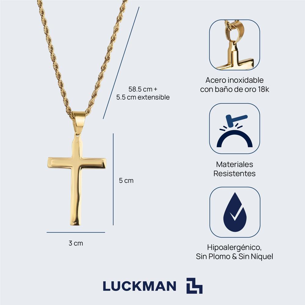 Foto 6 | Collar Luckman Ethan de Cruz para Hombre