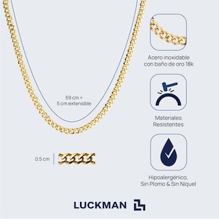 Foto 6 | Cadena Cubana Luckman Modelo Caleb para Hombre