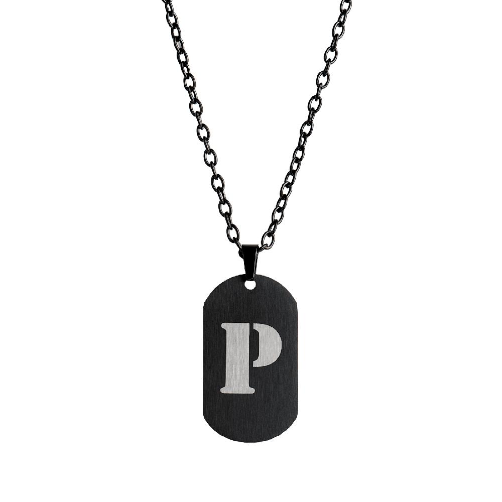 Foto 4 pulgar | Collar para Hombre de Inicial Letra P Luckman Dylan