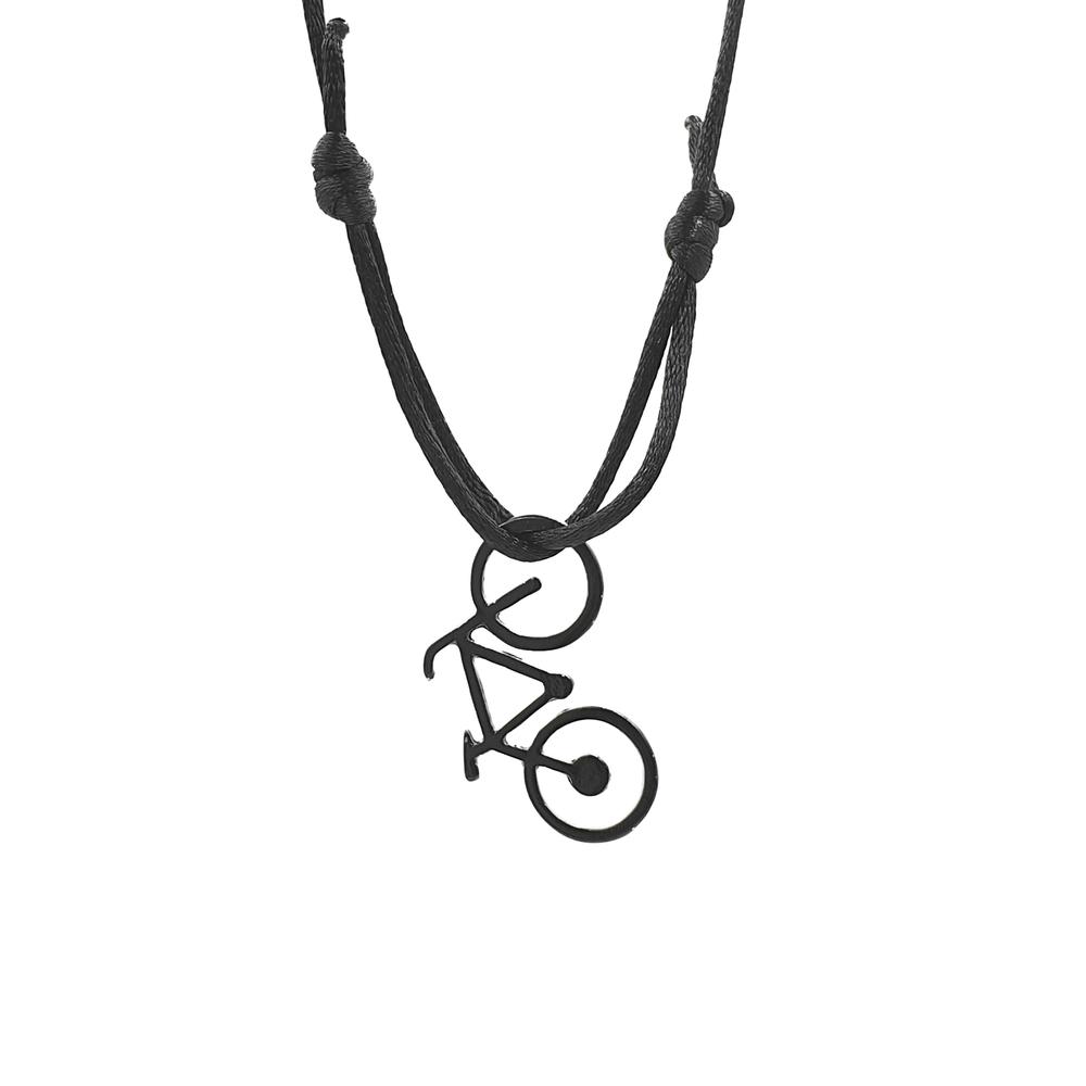 Collar Hilo con Dije de Bicicleta Vcstick Negro