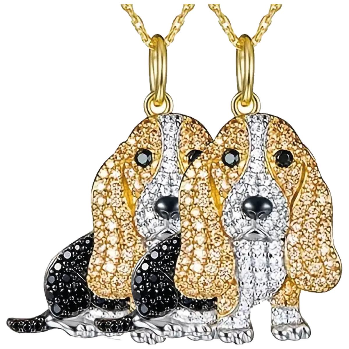 Collares De Mascotas High Monaco Mxkog-002 2 Piezas Dorado Y Negro