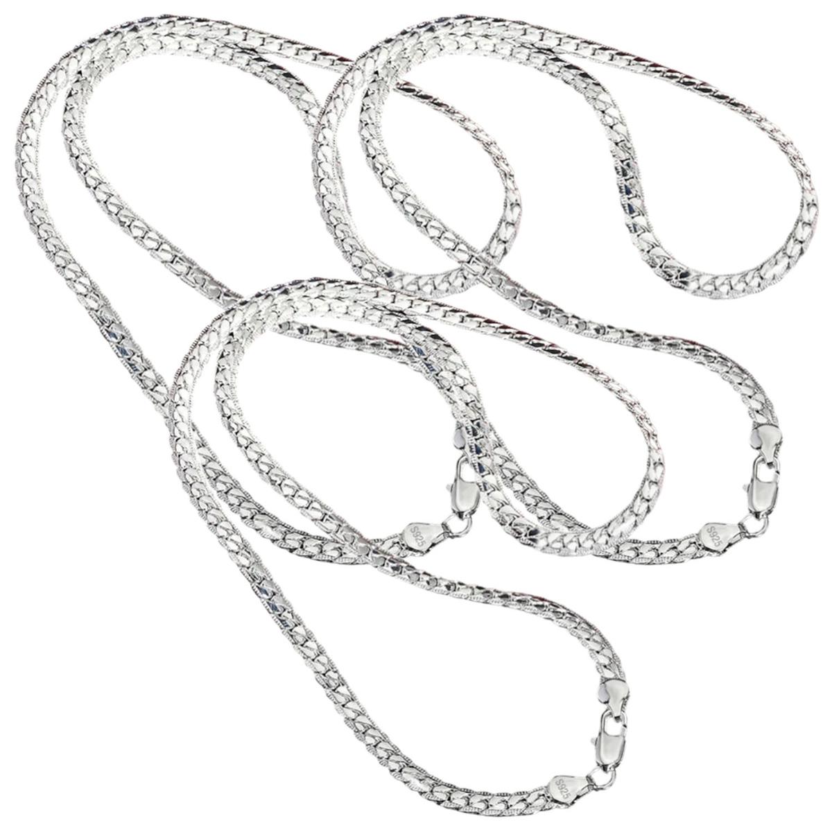 Foto 2 pulgar | Collares Para Mujer Ventdepot Mxepm-003 3 Pieza Plata