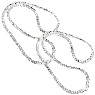 Foto 1 | Cadenas De Plata Esterlina Ventdepot Mxepm-007 2 Pieza Plata