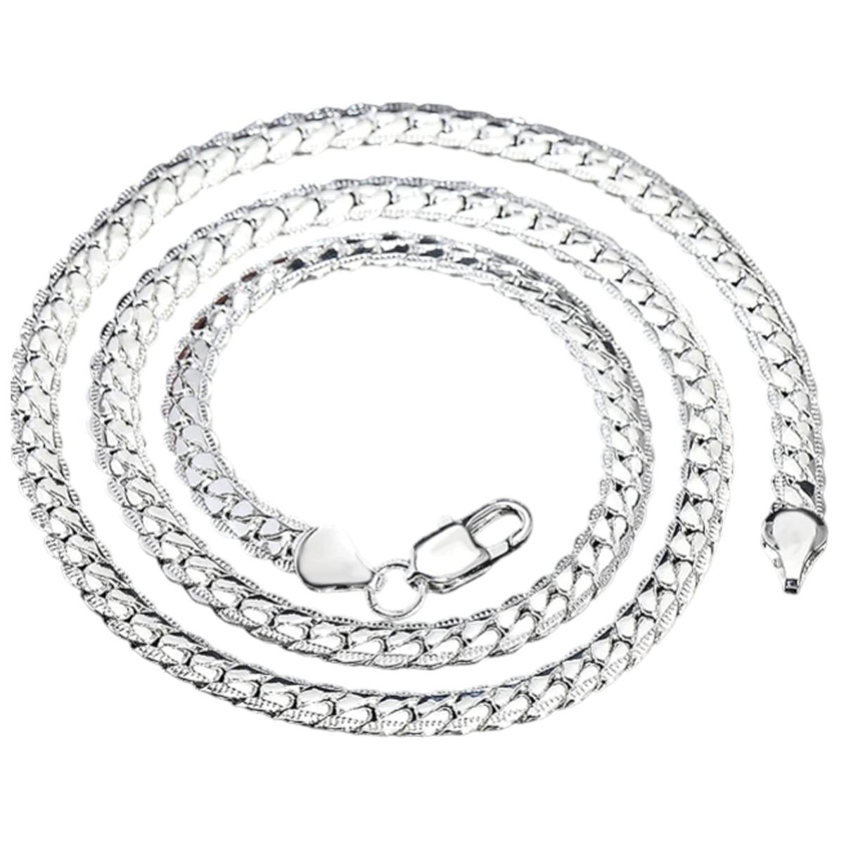 Foto 4 pulgar | Cadenas De Plata Esterlina Ventdepot Mxepm-007 2 Pieza Plata