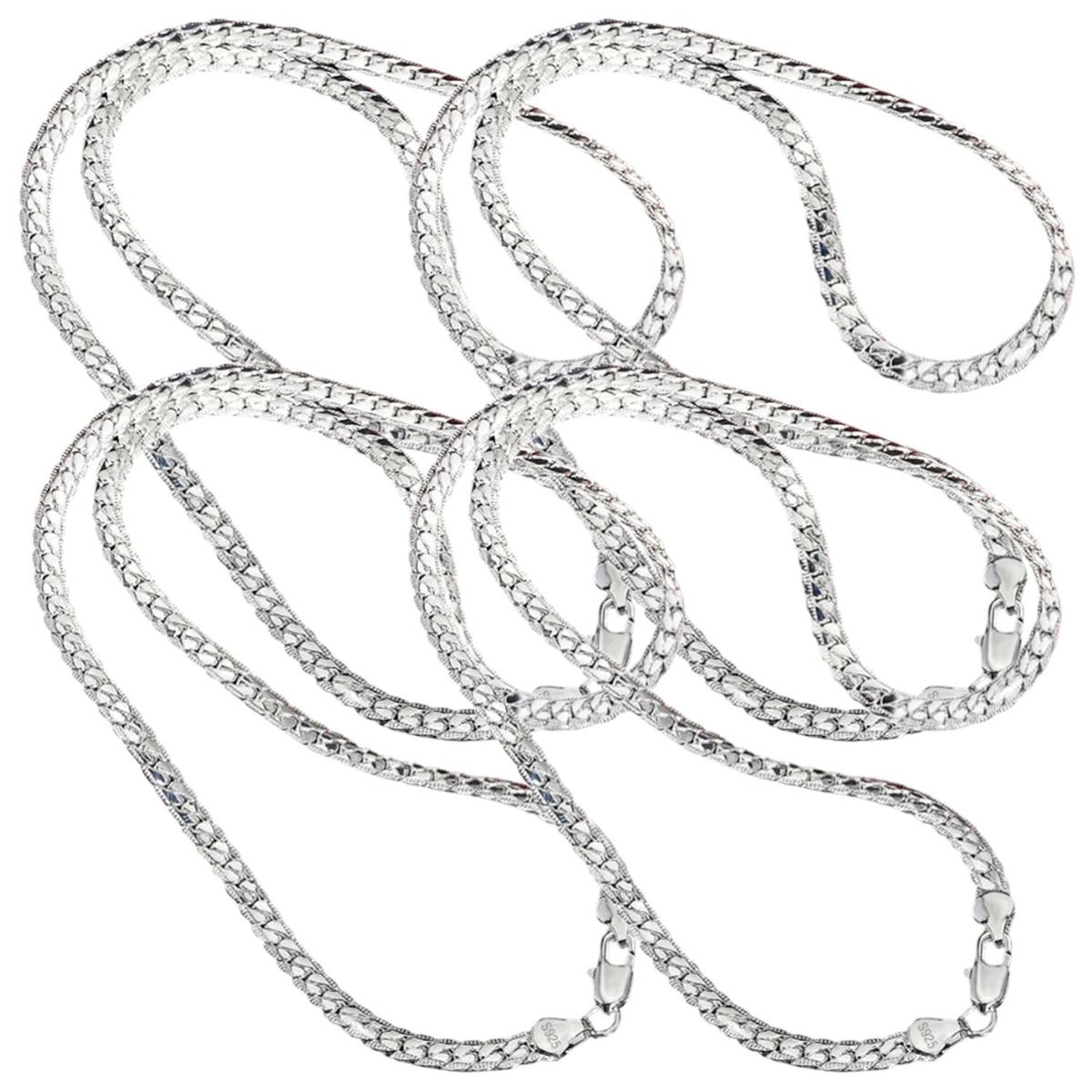 Collares Finos  Ventdepot Mxepm-004 4 Pieza Plata