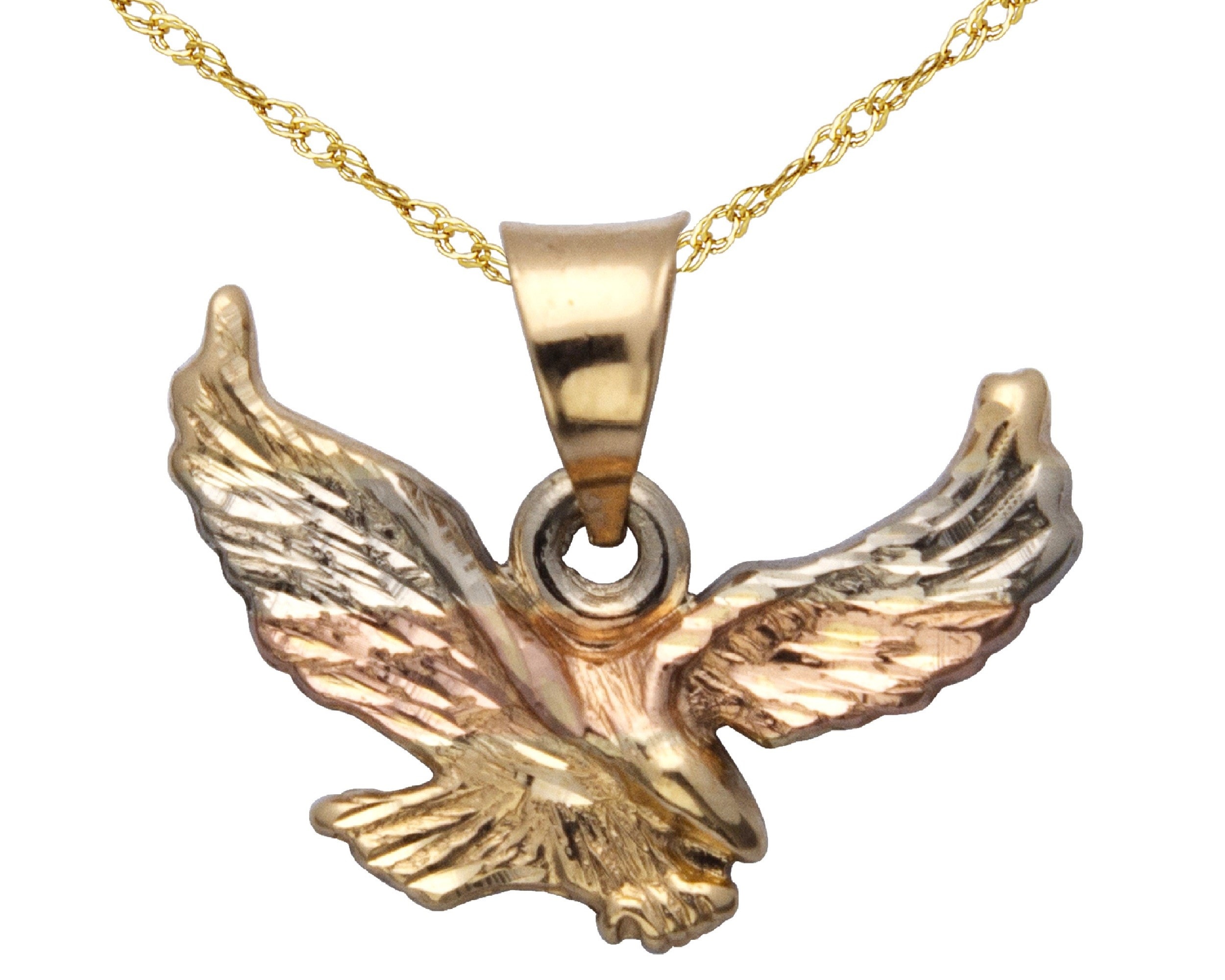 Gargantilla Aguila Oro Florentino 45cm Horoz Oro 10k C1770 $2,459