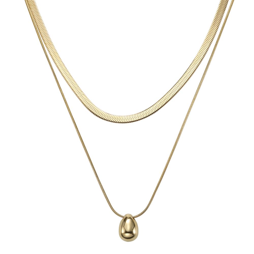 Collar De Acero Inoxidable Enso Para Dama Eicn232141g Dorado