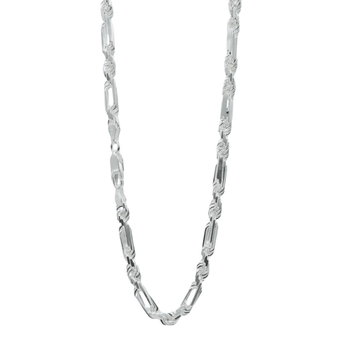 Foto 2 | Cadena Crixus Joyería Torzal Fígaro Plata .925