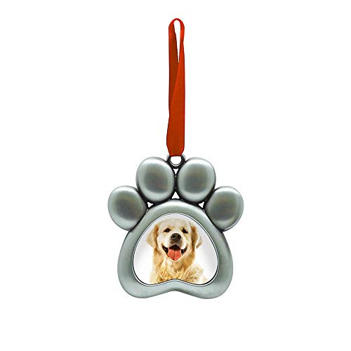 Foto 2 pulgar | Marco De Fotos Navideñas De Metal Con Estampado De Huellas De Mascotas Ornament Pearhead - Venta Internacional.