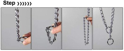 Foto 3 | Collar De Cadena Para Adiestramiento De Perros Huoguo, 60 Cm Y 3,5 Mm - Venta Internacional.