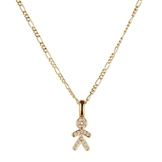 Foto 3 | Collar Para Mujer De Niños Personalizado, Baño De Oro 14k Y Zirconia Cúbica, Cadena Y Charms Luckyly, Modelo Darcy