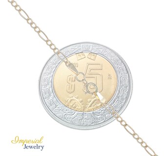 Foto 4 | Cadena De Oro De 10k 3x1 Figaro De 60 Cm Calibre 2.0mm