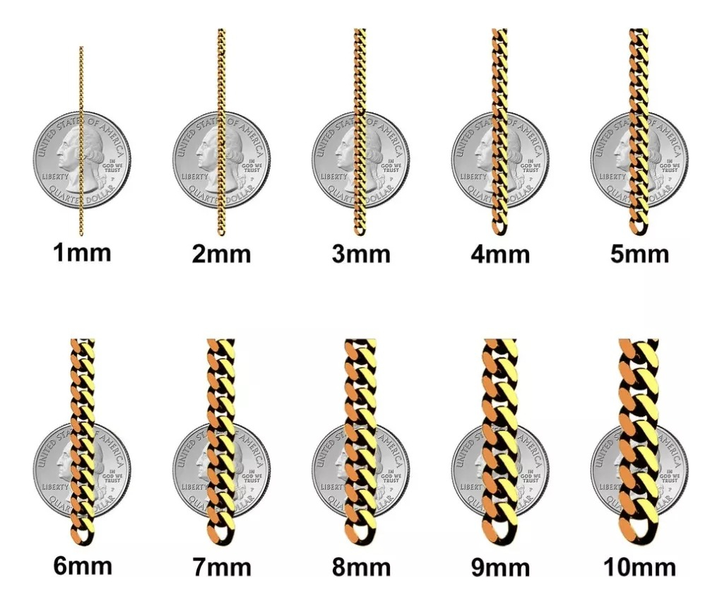 Foto 5 | Cadena De Oro Italiano 10k Figaro 3x1 Pave 50 Cm 2.3mm