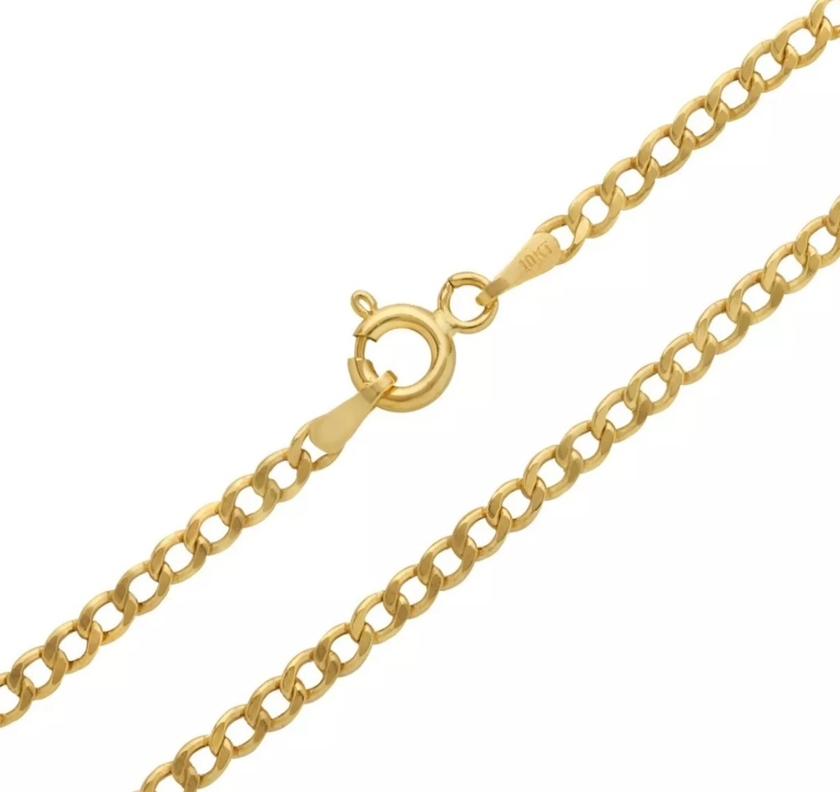 Foto 7 | Cadena Italiana de 10k  Estilo Cubana Calibre 2 mm de 45 cm